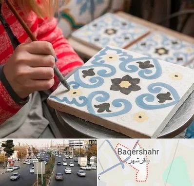 کلاس آموزش نقاشی روی سرامیک در باقرشهر