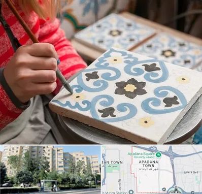 کلاس آموزش نقاشی روی سرامیک در آپادانا