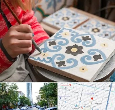 کلاس آموزش نقاشی روی سرامیک در امامت مشهد