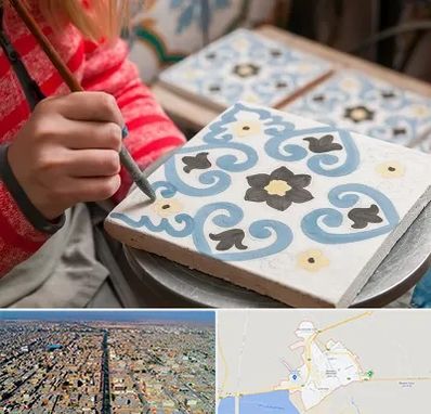 کلاس آموزش نقاشی روی سرامیک در بندر ماهشهر