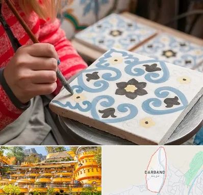 کلاس آموزش نقاشی روی سرامیک در دربند