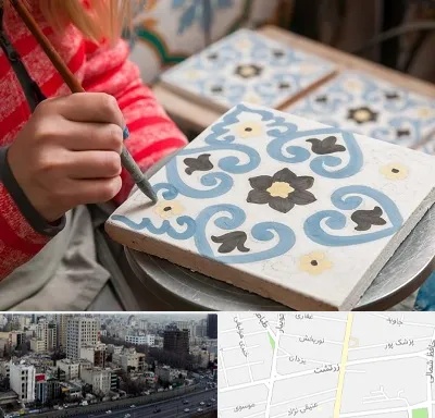 کلاس آموزش نقاشی روی سرامیک در زرتشت