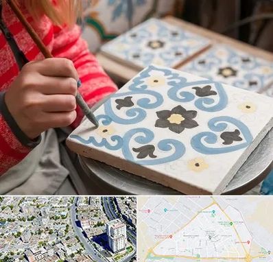 کلاس آموزش نقاشی روی سرامیک در قاسم آباد مشهد