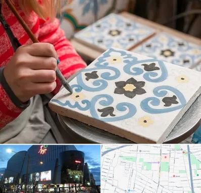 کلاس آموزش نقاشی روی سرامیک در بلوار اباذر