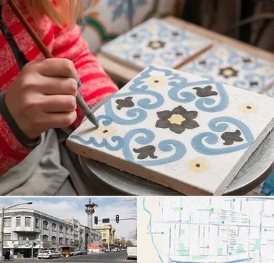 کلاس آموزش نقاشی روی سرامیک در 17شهریور