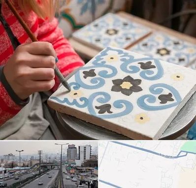 کلاس آموزش نقاشی روی سرامیک در بلوار ارتش