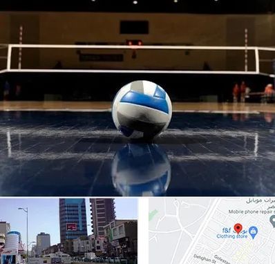 زمین والیبال در چهارراه طالقانی کرج