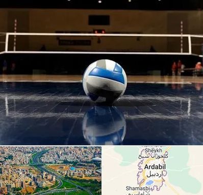 زمین والیبال در اردبیل