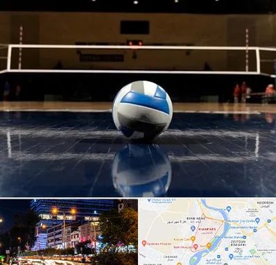 زمین والیبال در کیانپارس اهواز