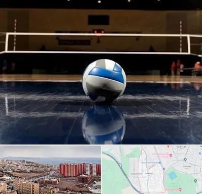 زمین والیبال در سهند تبریز