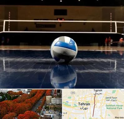 زمین والیبال در ولیعصر