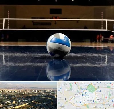 زمین والیبال در منطقه 19 تهران