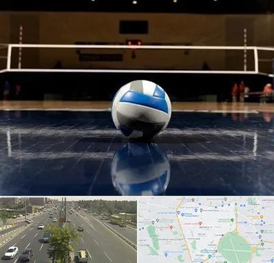 زمین والیبال در منطقه 17 تهران