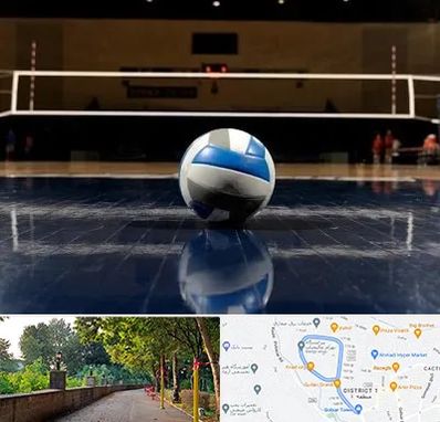 زمین والیبال در بلوار گیلان رشت