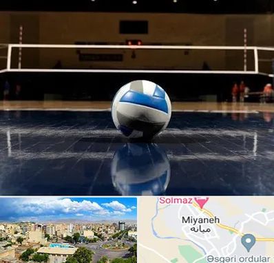 زمین والیبال در میانه