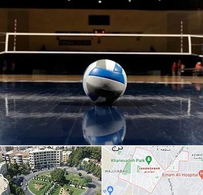 زمین والیبال در جهانشهر کرج