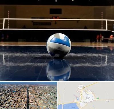 زمین والیبال در بندر ماهشهر