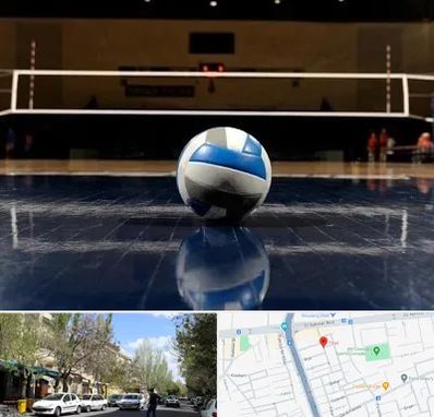 زمین والیبال در کوی فیروز تبریز