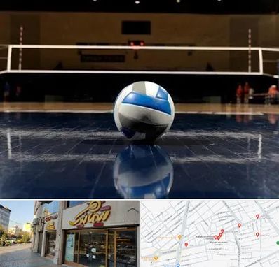 زمین والیبال در عطاران قم