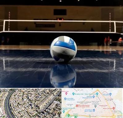 زمین والیبال در شهرک غرب مشهد