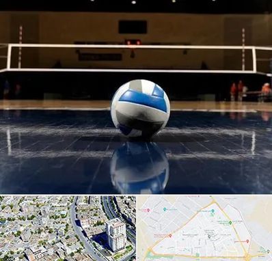 زمین والیبال در قاسم آباد مشهد