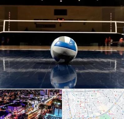 زمین والیبال در منظریه رشت