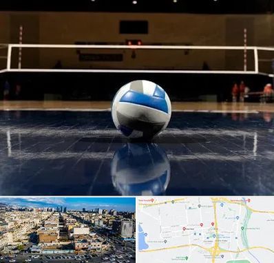 زمین والیبال در شهرک راه آهن