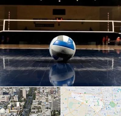 زمین والیبال در منطقه 18 تهران