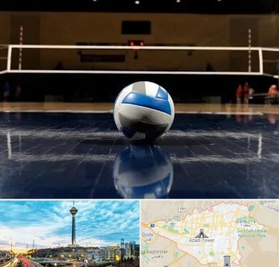 زمین والیبال در تهران