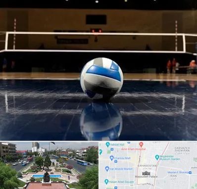 زمین والیبال در بهارستان