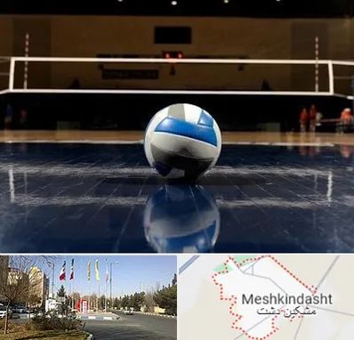 زمین والیبال در مشکین دشت