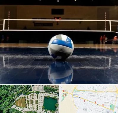 زمین والیبال در وکیل آباد مشهد