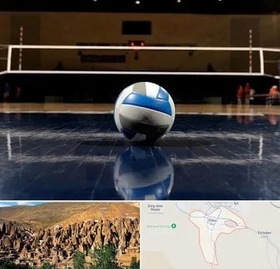 زمین والیبال در اسکو