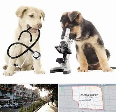 آزمایشگاه دامپزشکی در خیابان جمالزاده