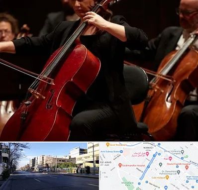 آموزشگاه ویولون سل در خیابان ملاصدرا شیراز