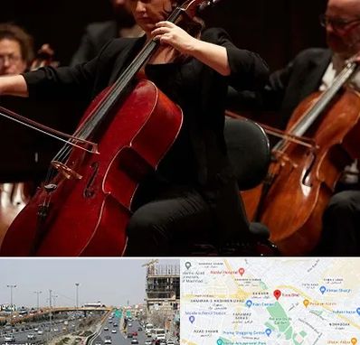 آموزشگاه ویولون سل در بلوار توس مشهد