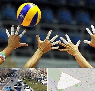 کلاس والیبال در احمدآباد مشهد