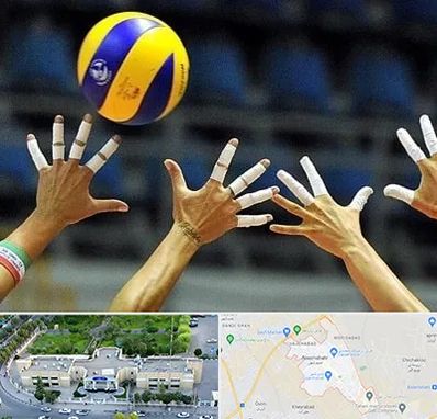 کلاس والیبال در نسیم شهر