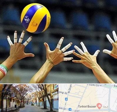 کلاس والیبال در تربیت تبریز