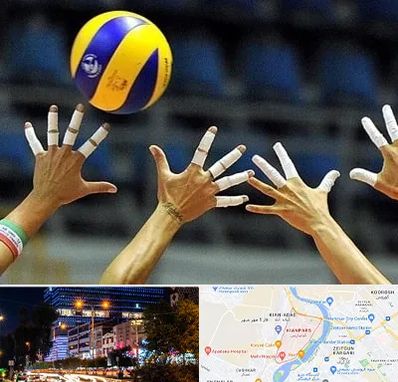 کلاس والیبال در کیانپارس اهواز