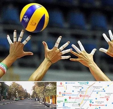 کلاس والیبال در شریعتی