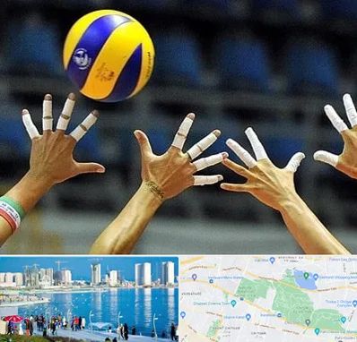 کلاس والیبال در چیتگر