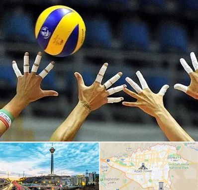 کلاس والیبال در تهران