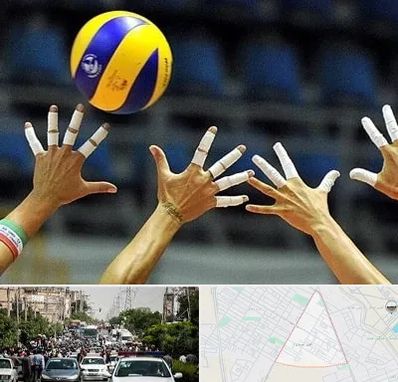 کلاس والیبال در سیدی مشهد