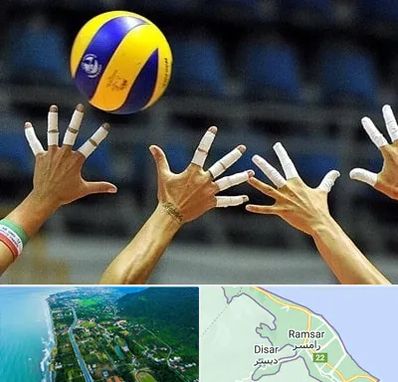 کلاس والیبال در رامسر