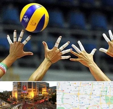 کلاس والیبال در جنت آباد تهران