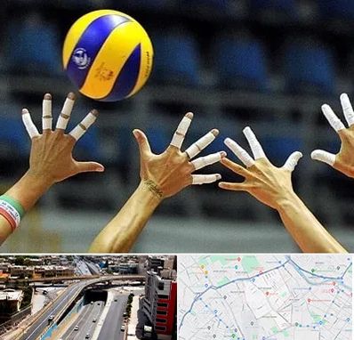 کلاس والیبال در ستارخان شیراز