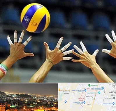 کلاس والیبال در مارلیک کرج