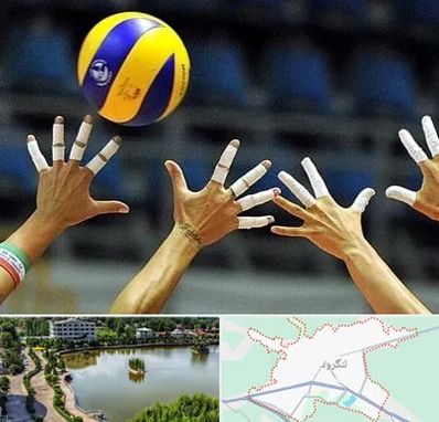 کلاس والیبال در لنگرود