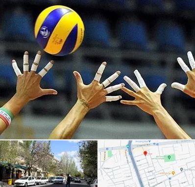 کلاس والیبال در کوی فیروز تبریز